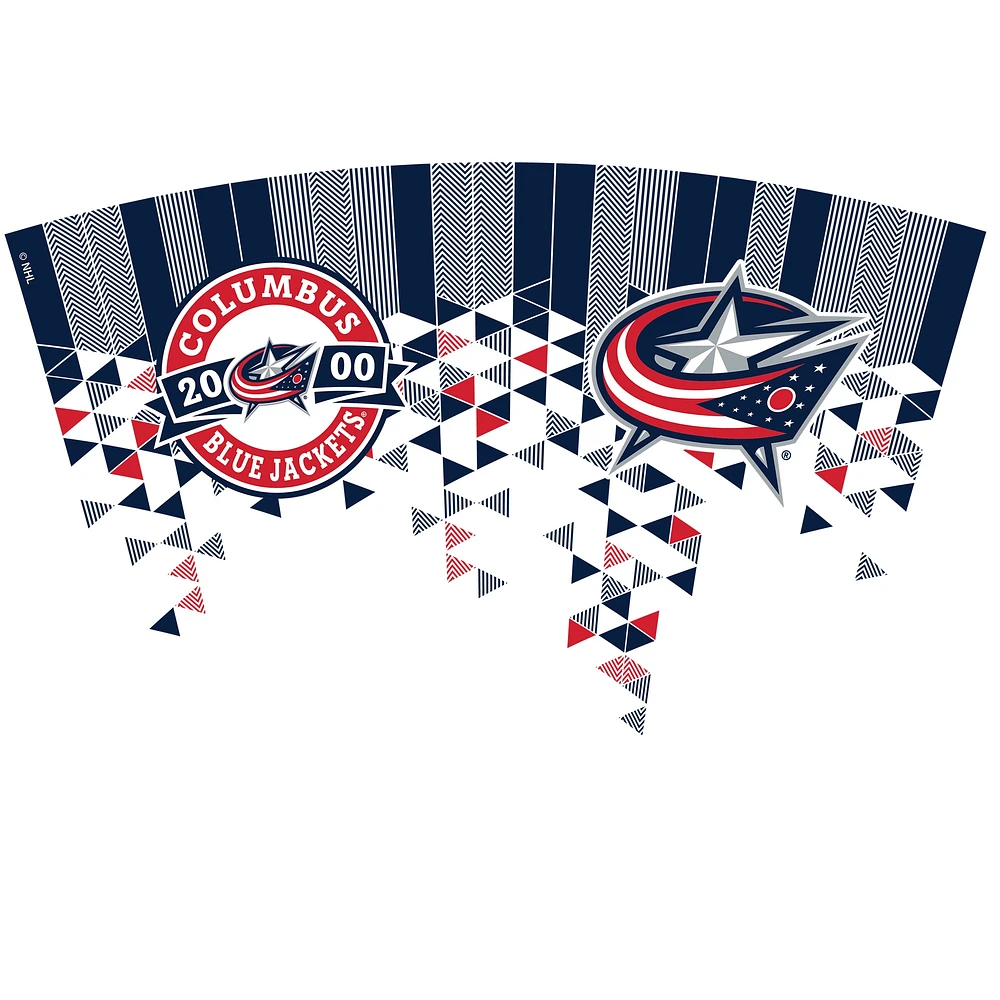 Gobelet classique Tervis Columbus Blue Jackets de 24 oz avec couvercle à paille