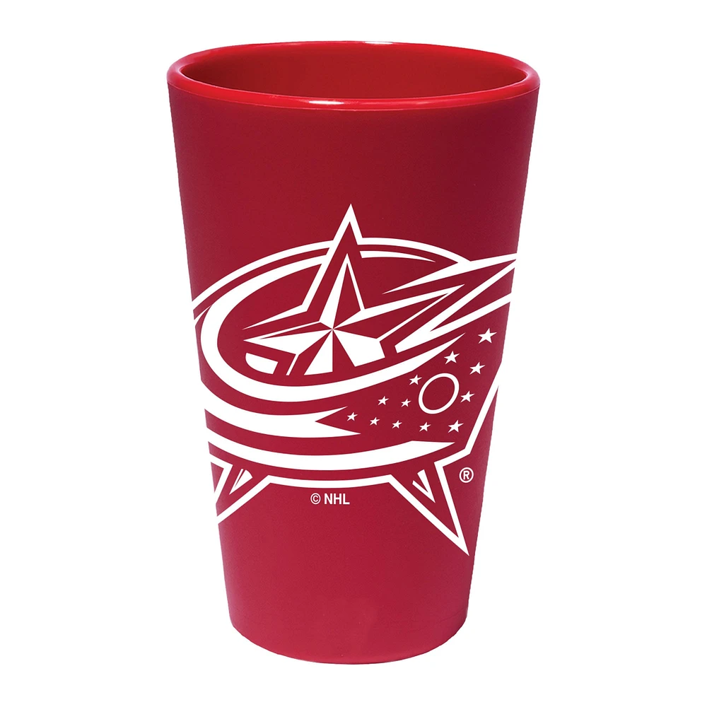 WinCraft Columbus Blue Jackets 16oz. Verre à pinte en silicone couleur équipe