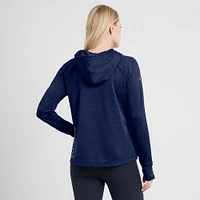 Women's Fanatics  Heather Navy Columbus Blue Jackets Authentic Pro Pullover Hoodie