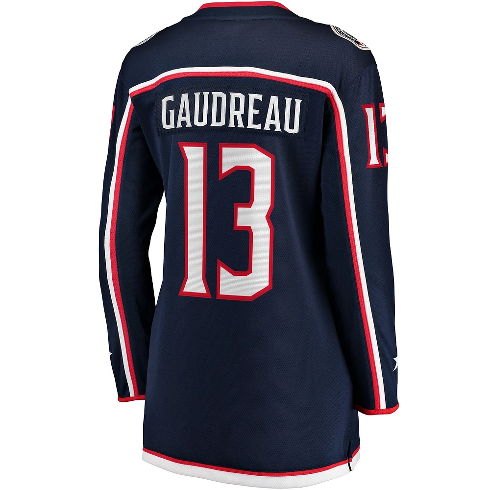 Women's Fanatics Johnny Gaudreau Navy Columbus Blue Jackets Breakaway Player Jersey