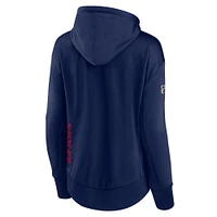 Women's Fanatics Navy Columbus Blue Jackets Authentic Pro Rink Full-Zip Hoodie