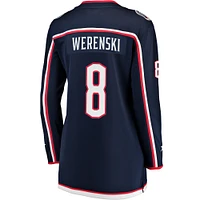 Women's Fanatics Zach Werenski Navy Columbus Blue Jackets Breakaway Jersey