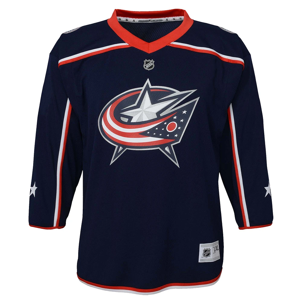 Youth  Navy Columbus Blue Jackets Home Replica Jersey