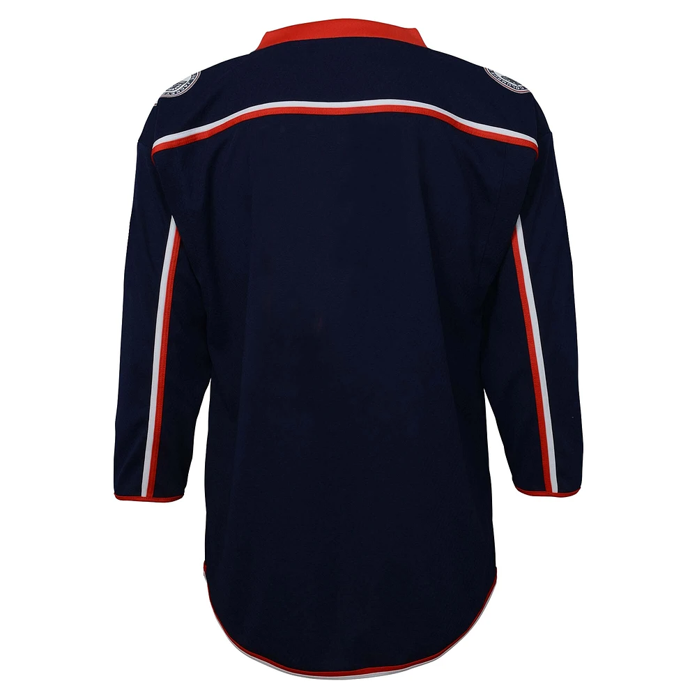 Youth  Navy Columbus Blue Jackets Home Replica Jersey