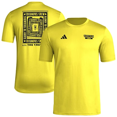 T-shirt cache-cœur local adidas Gold Columbus Crew pour homme