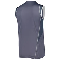 Men's adidas Gray Columbus Crew 2023 On-Field Sleeveless Training Jersey