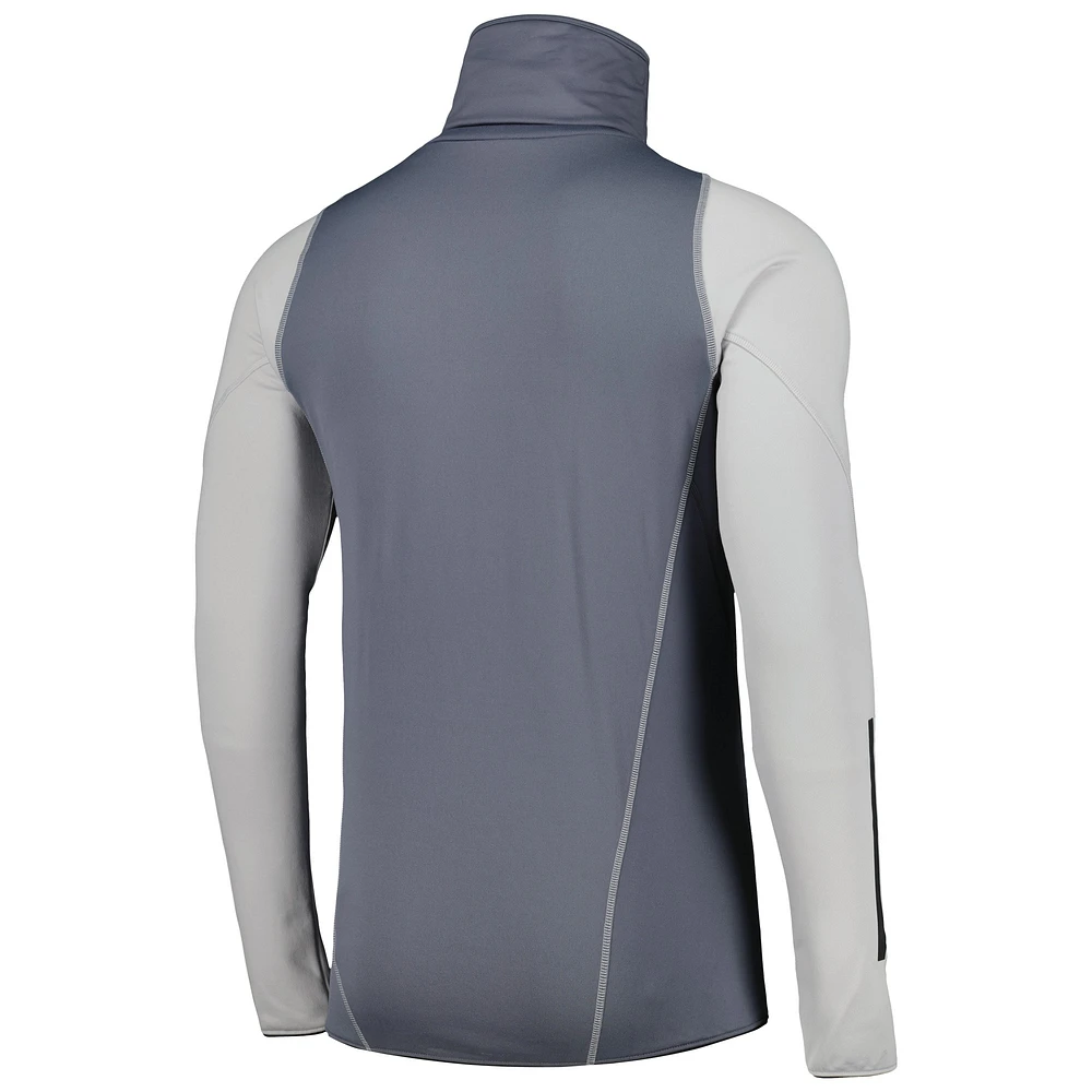 Men's adidas Gray Columbus Crew Warm Raglan COLD.RDY Top