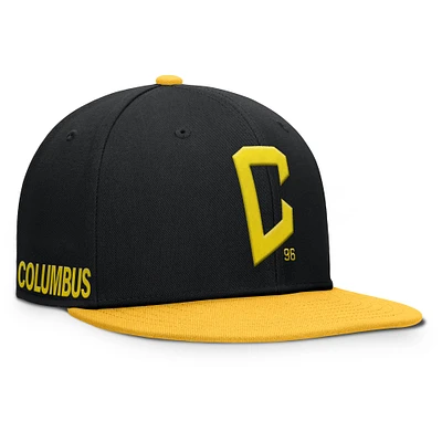 Casquette snapback noire Columbus Crew Sitter Fanatics pour homme