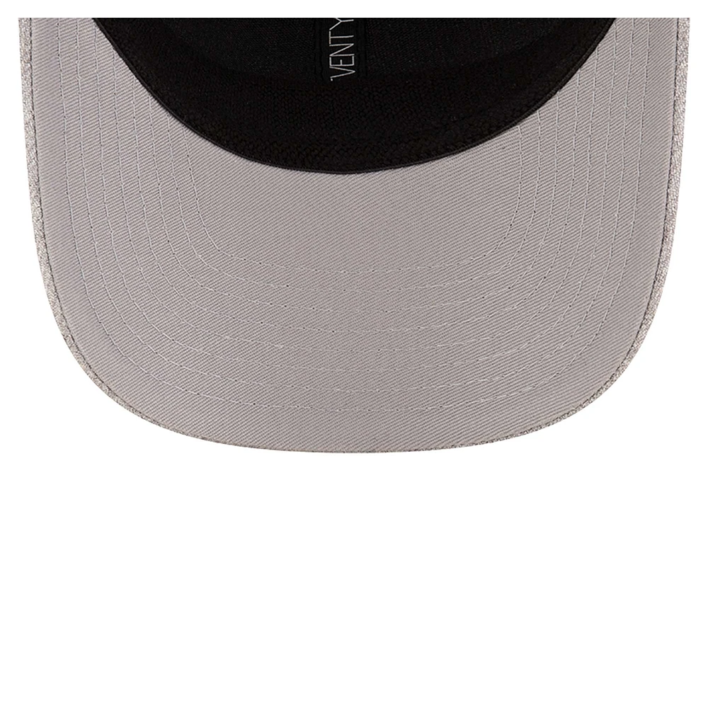 Men's New Era Heather Gray Columbus Crew 9SEVENTY COOLERA Stretch-Snap Adjustable Hat