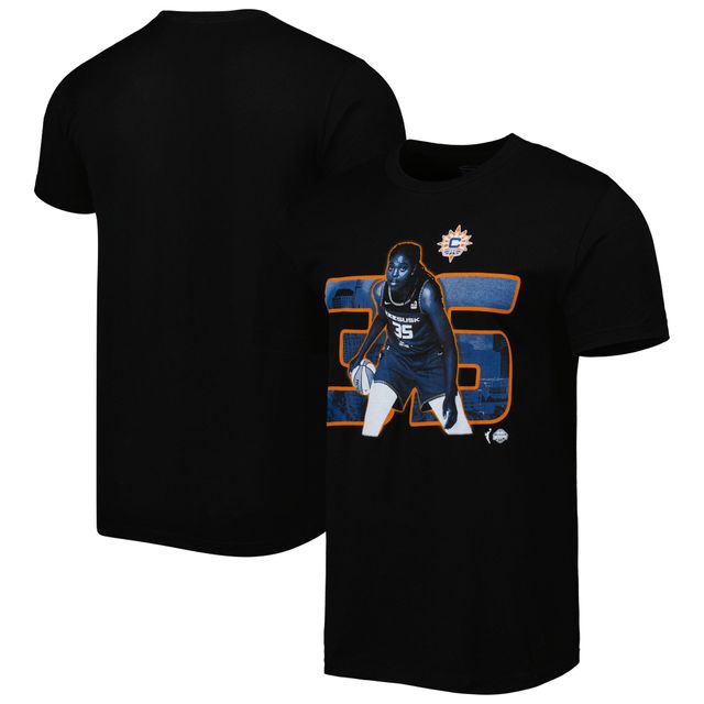 T-shirt unisexe Stadium Essentials Jonquel Jones noir Connecticut Sun Player Skyline