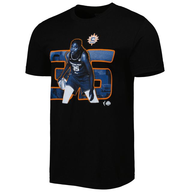 T-shirt unisexe Stadium Essentials Jonquel Jones noir Connecticut Sun Player Skyline