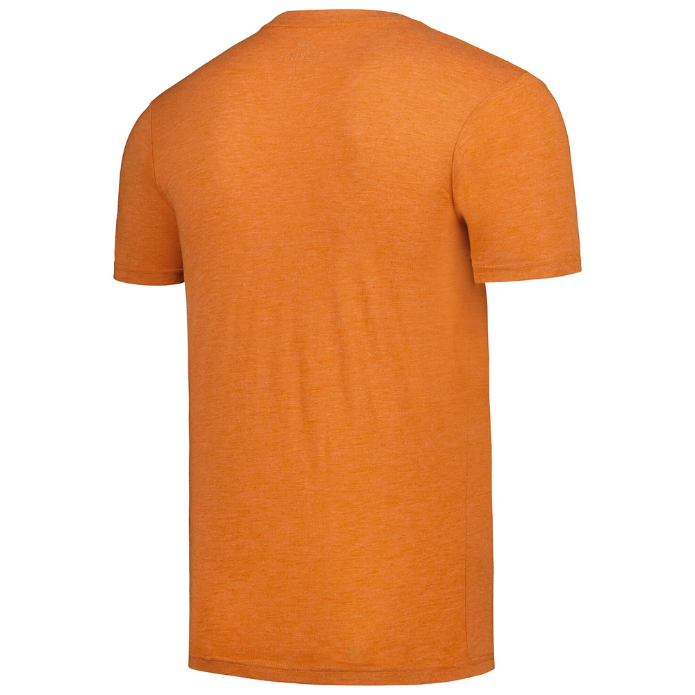 Women's Sportiqe  Heather Orange Connecticut Sun Comfy Super-Soft Tri-Blend T-Shirt