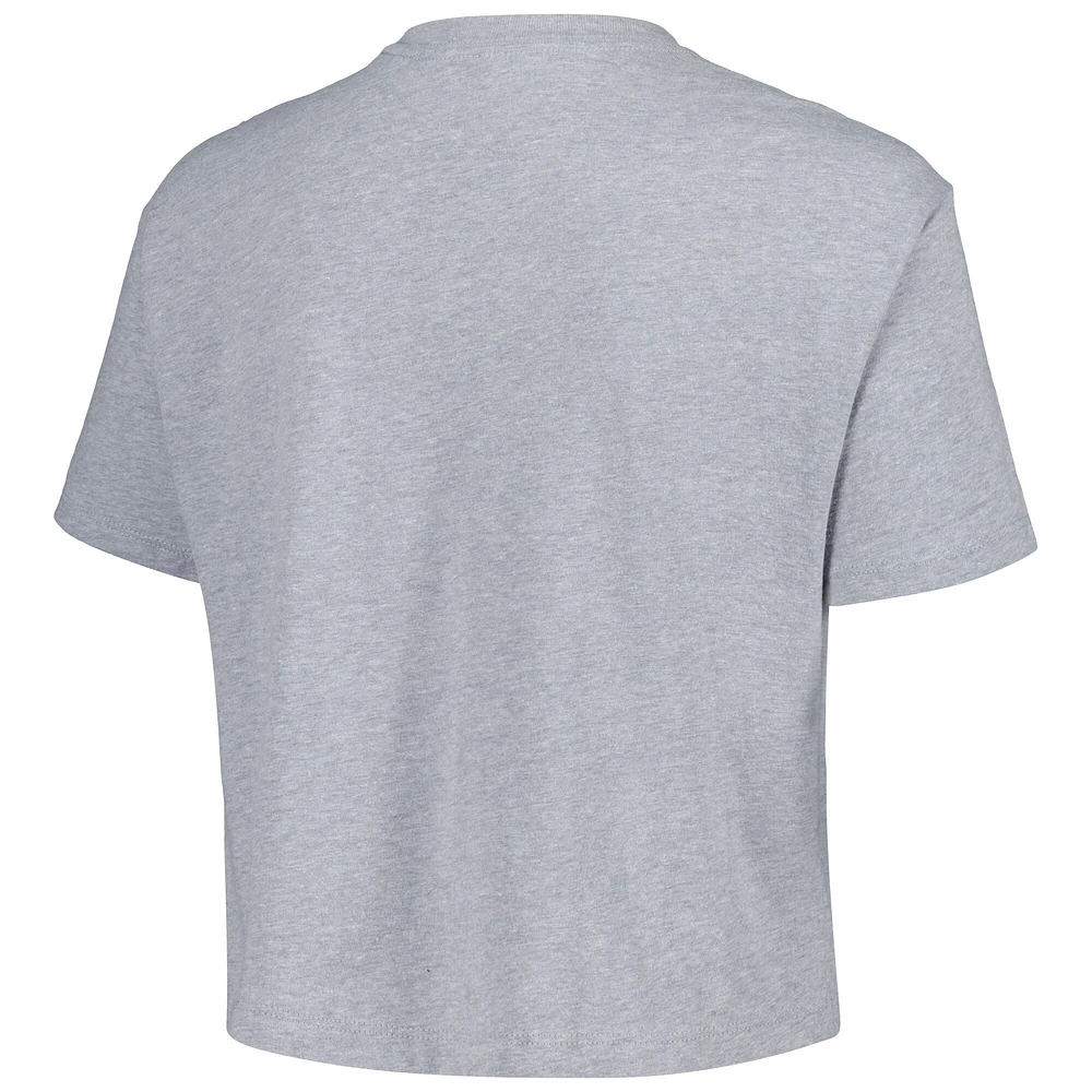 Women's Stadium Essentials  Heather Gray Connecticut Sun City Year Cropped T-Shirt