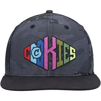 Men's Cookies  Black/Camo Across the Board Snapback Hat