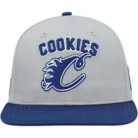 Men's Cookies Clothing Gray/Navy Breakaway Snapback Hat