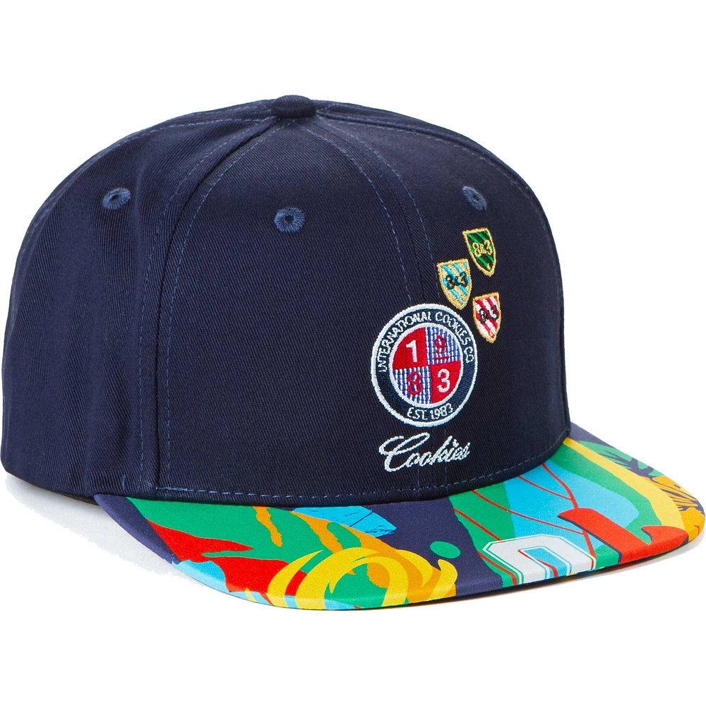 Men's Cookies Clothing Navy Corsica Snapback Hat