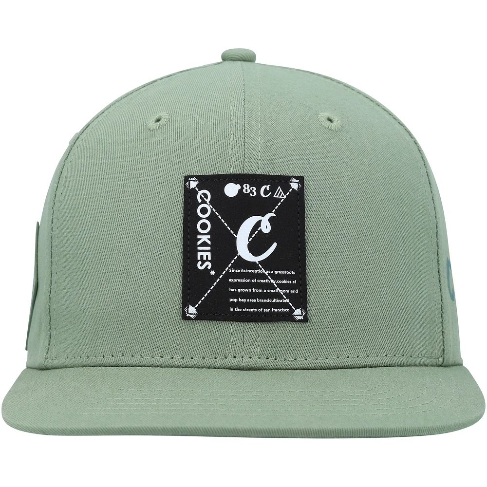 Men's Cookies Clothing Olive Key Largo Snapback Hat