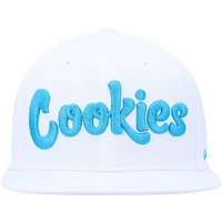 Men's Cookies Clothing White Original Logo Snapback Hat