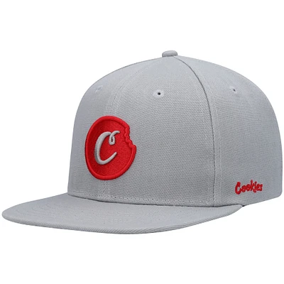 Casquette Snapback Solid C-Bite Cookies Grise pour Homme