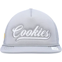 Men's Cookies Heather Gray Pack Talk Foam Trucker Snapback Hat