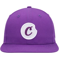 Men's Cookies Purple C-Bite Snapback Hat