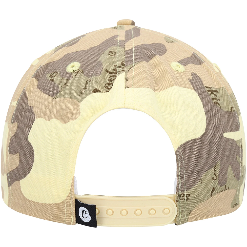 Men's Cookies Tan/Camo Across the Board Snapback Hat