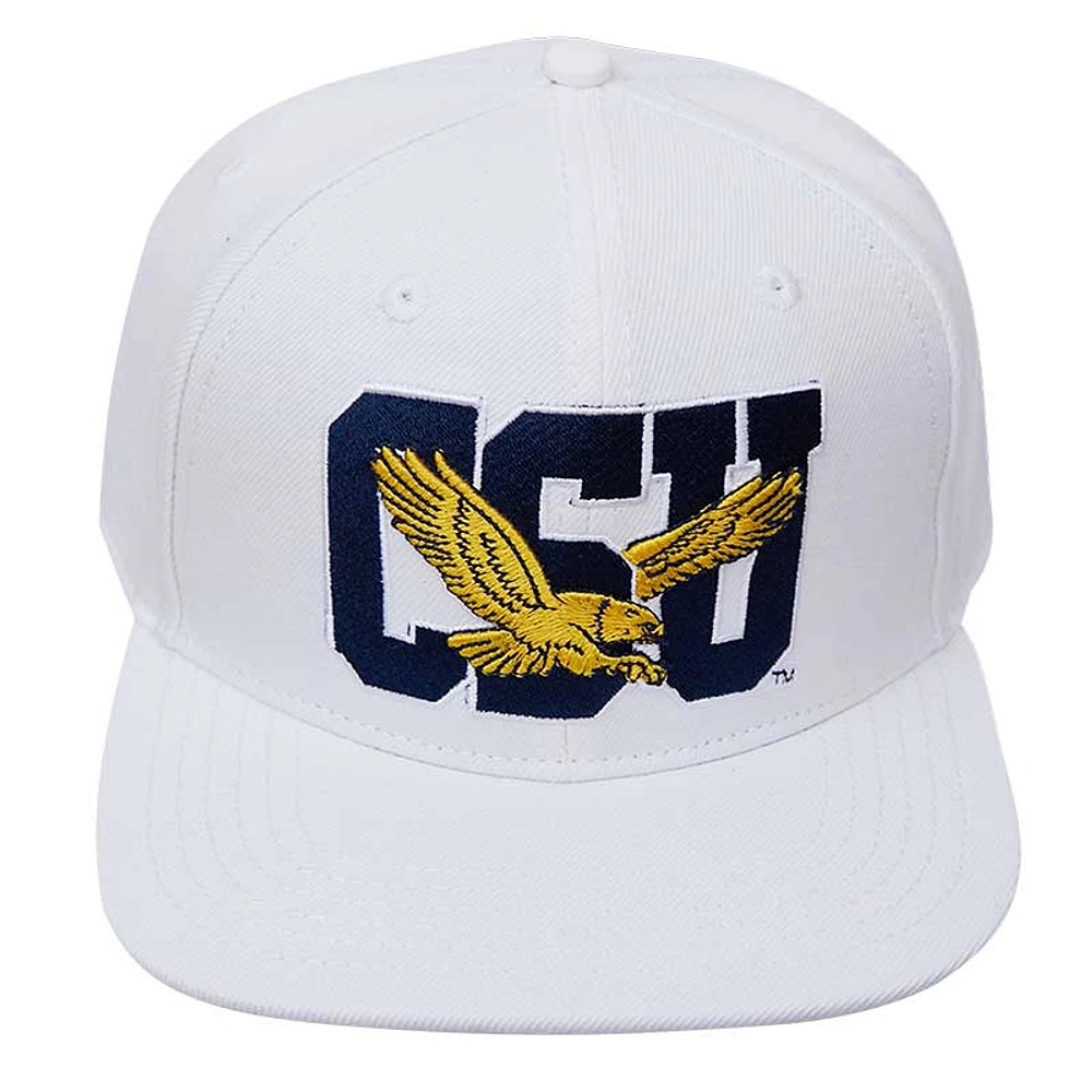 Men's Pro Standard White Coppin State Eagles Wool Snapback Hat