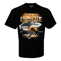 Men's Checkered Flag Sports  Black Corey LaJoie Celsius Car T-Shirt