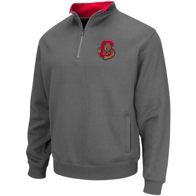 Colosseum Charcoal Cornell Big Red Tortugas Logo Quarter-Zip Pullover Jacket