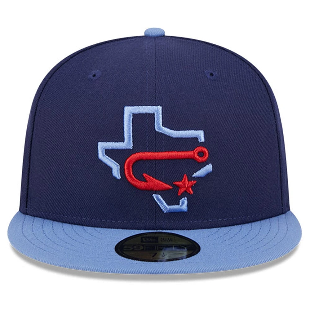 Men's New Era Navy Corpus Christi Hooks Big League Chew Team 59FIFTY Fitted Hat