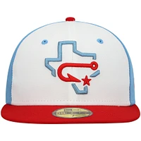 Men's New Era White Corpus Christi Hooks Authentic Collection Team Alternate 59FIFTY Fitted Hat