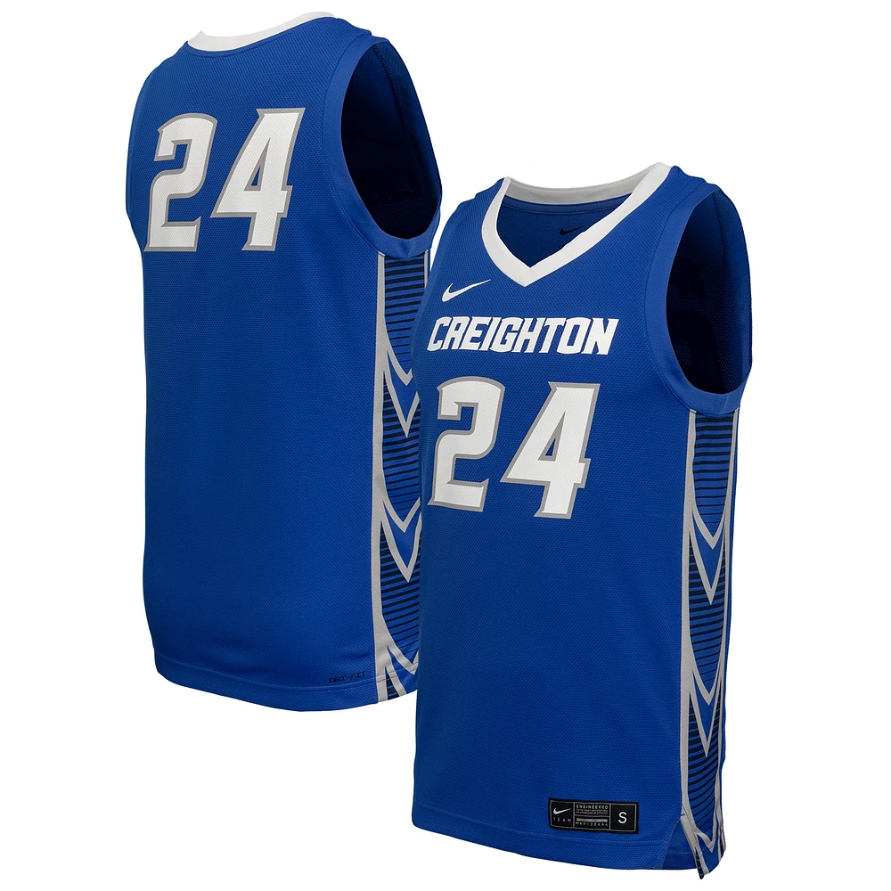 Maillot de basket-ball réplique Nike Blue Creighton Bluejays pour homme