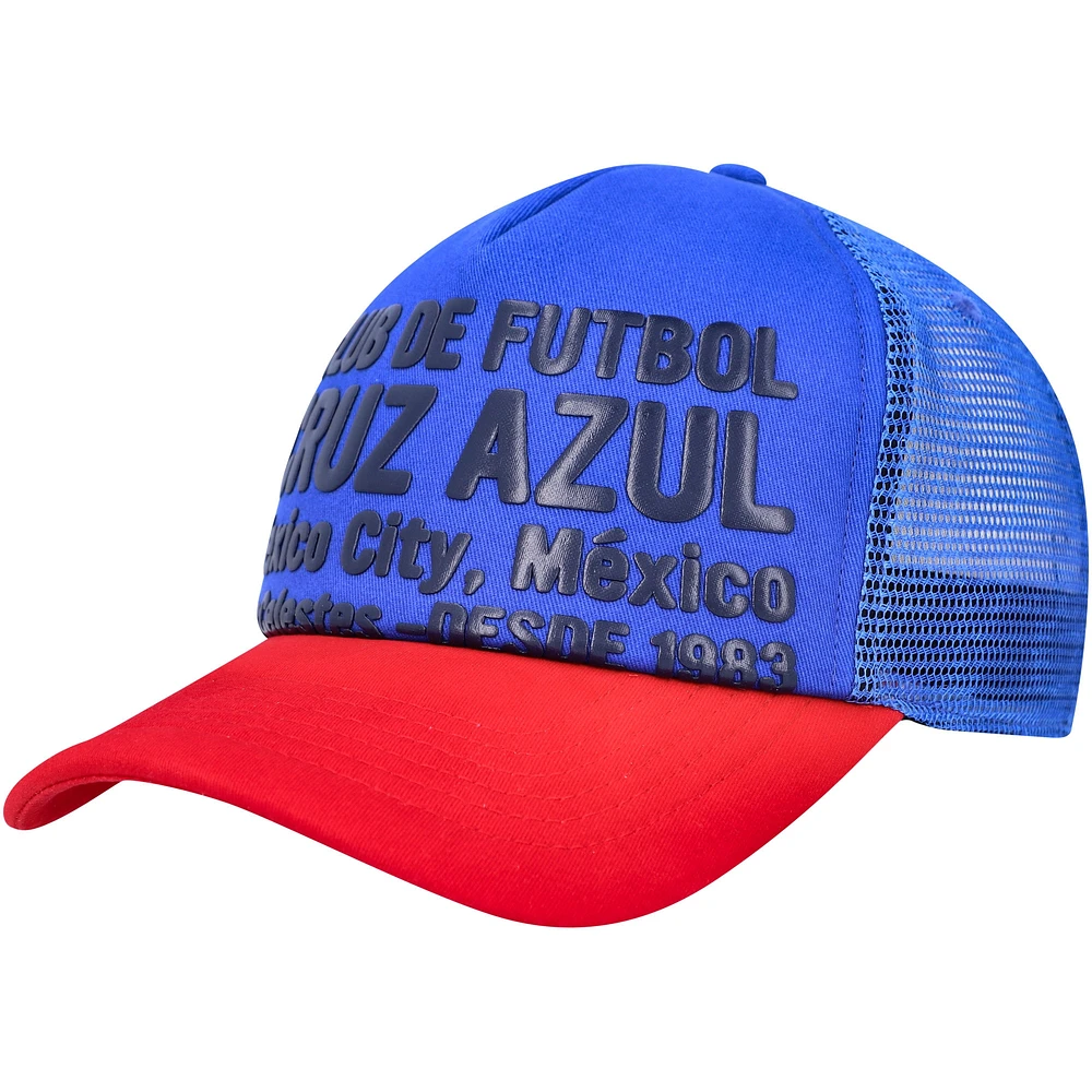 Men's Blue Cruz Azul Club Gold Adjustable Hat