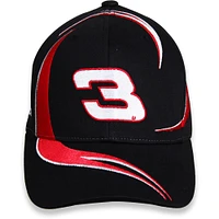 Men's Checkered Flag Black/Red Dale Earnhardt Goodwrench Swirl Adjustable Hat