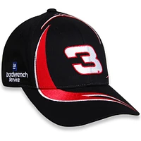 Men's Checkered Flag Black/Red Dale Earnhardt Goodwrench Swirl Adjustable Hat