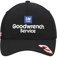 Men's Checkered Flag Black Dale Earnhardt Goodwrench Legend Adjustable Hat