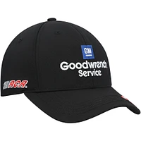 Men's Checkered Flag Black Dale Earnhardt Goodwrench Legend Adjustable Hat