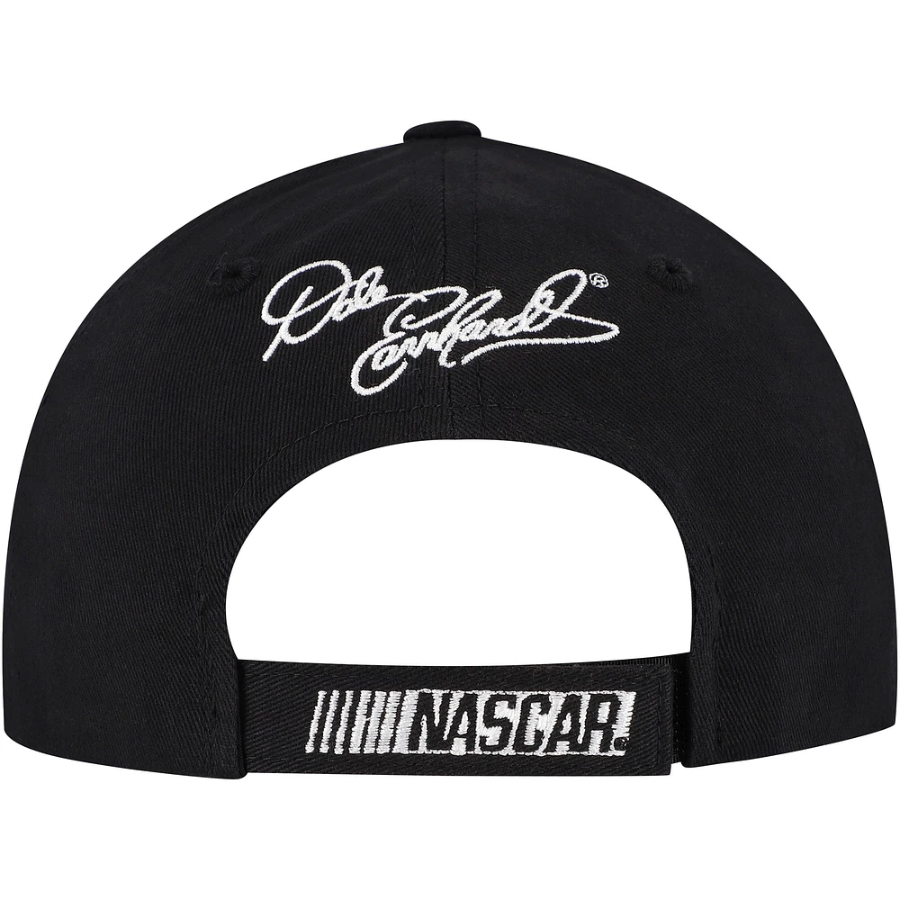 Men's Checkered Flag Sports Black Dale Earnhardt 7-Time NASCAR Cup Series Champion Adjustable Hat