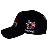Men's Checkered Flag Sports Black Dale Earnhardt 7-Time NASCAR Cup Series Champion Adjustable Hat