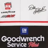 JH Design Veste d'uniforme en sergé Dale Earnhardt Goodwrench pour homme, blanc/noir