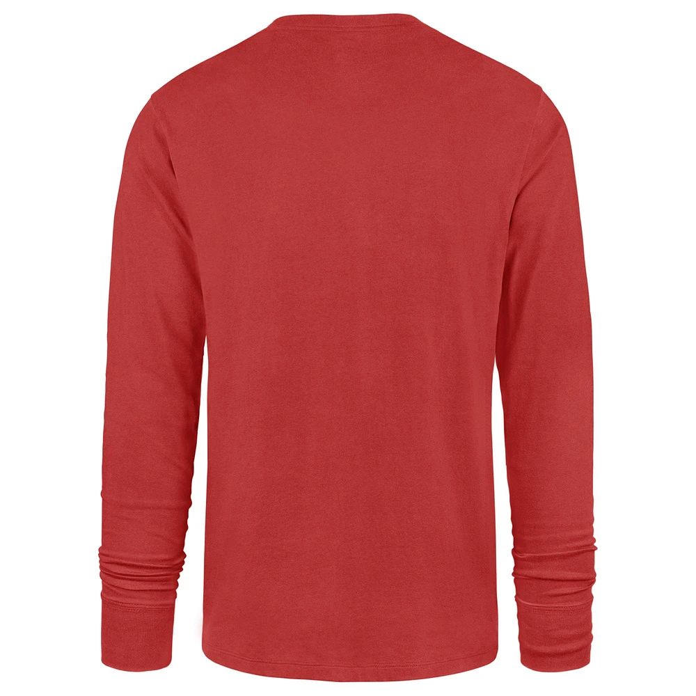 Men's '47 Red Dale Earnhardt Jr. Budweiser Franklin Long Sleeve T-Shirt