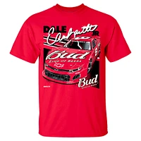 Men's JR Motorsports Official Team Apparel Red Dale Earnhardt Jr. Budweiser Car T-Shirt