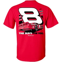 Men's JR Motorsports Official Team Apparel Red Dale Earnhardt Jr. Budweiser Car T-Shirt
