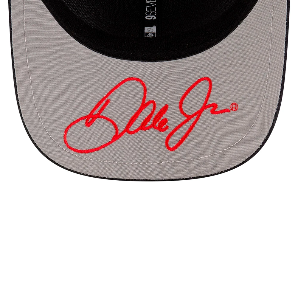 Casquette extensible à boutons-pression Dale Earnhardt Jr. National Guard 9SEVENTY de New Era pour homme, noire et blanche