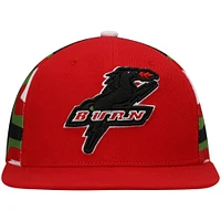 Men's Mitchell & Ness Red Dallas Burn Historic Logo Since '96 Jersey Hook Snapback Hat