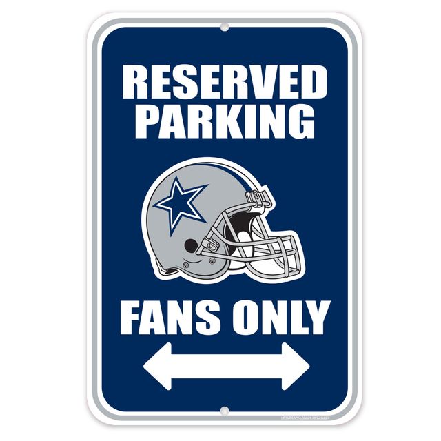 Stationnement Dallas Cowboys 10 "x 15" - Enseigne