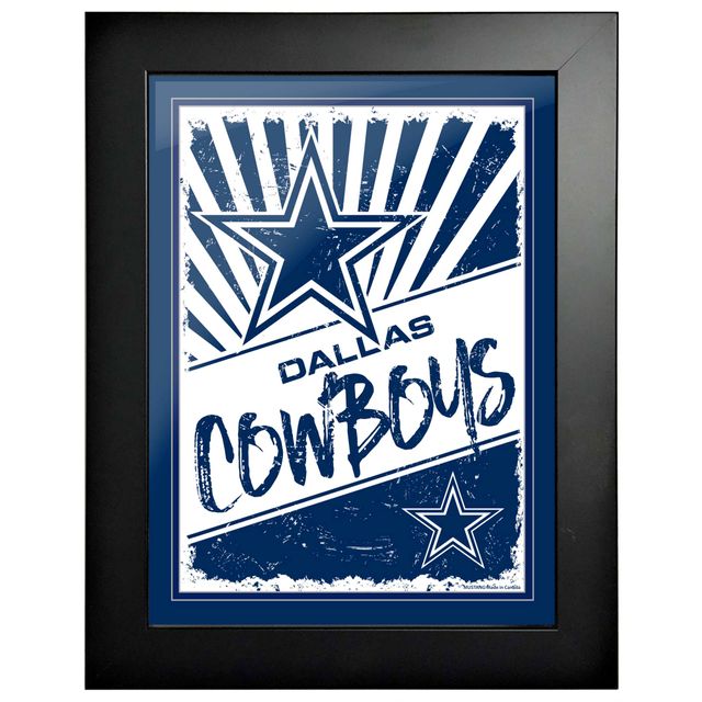 Cowboys de Dallas - Art encadré impression classique 12'' x 16''