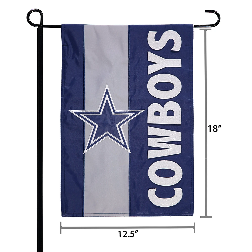 Drapeau de jardin décoratif Dallas Cowboys 12,5 po x 18 po