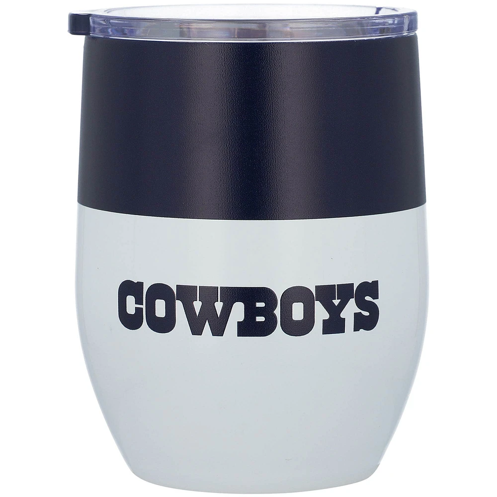 Dallas Cowboys 16oz. Colorblock Stainless Steel Curved Tumbler