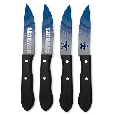 Ensemble de 4 couteaux à steak en acier inoxydable Dallas Cowboys